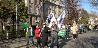 Udružena prosveta Srbije u štafetnom pešačenju