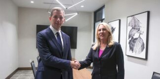 Đurić u Dejtonu razgovarao sa šefom hrvatske diplomatije i predsedavajućom Predsedništva BiH