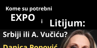 Danica Popović – Kome su potrebni Expo i litijum: Srbiji ili A. Vučiću