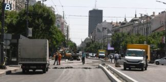 Radovi na kružnom toku na Terazijama i Trgu republike