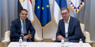 Vučić primio u oproštajnu posetu ambasadore Libana i Egipta