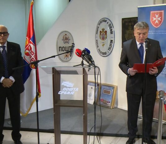 Predstavljena poštanska marka Malteškog reda povodom 140. godine od donacije Srbiji