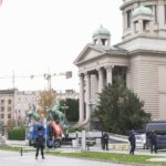 Rasprava u Skupštini Srbije o šatorskom naselju ispred zgrade parlamenta