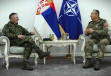 Načelnik Generalštaba Vojske Srbije sa komandantom Kfora