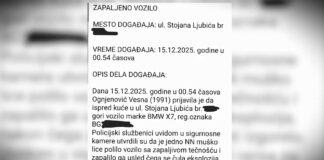Zapaljen BMW X7 majke Relje Ognjenovića, direktora PIO fonda i „ponosnog prijatelja porodice Vučić“