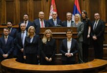 Petoro sudija Ustavnog suda Srbije u parlamentu položilo zakletvu