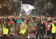 Studenti Pravnog fakulteta obeležili godišnjicu početka blokade, od Vučića tražili izbore