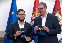 Vučić ugostio Islama Mahačeva, MMA borca i svetskog šampiona
