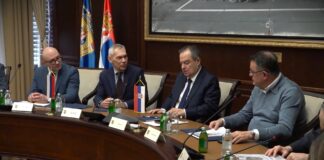 Ministar Dačić sastao se danas u Palati Srbija sa ambasadorom Ruske Federacije Bocan-Harčenkom