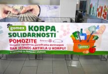 Organizovana uskršnja Korpa solidarnosti u Gomex Totalu