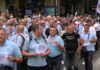 Protest radnika GSP zbog privatizacije, Šapiću rođendanska torta u obliku trolejbusa