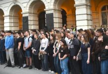 Skup podrške đacima i profesorima Jovine gimnazije u Novom Sadu: Ko nam je uzeo školu?