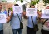 Protest radnika beogradskog GSP-a 11. juna ispred Vlade Srbije