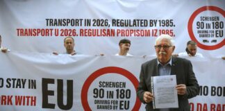 Prevoznici: Blokada granica od 14. septembra ako EU ne reši pitanje boravka vozača kamiona u Šengenu